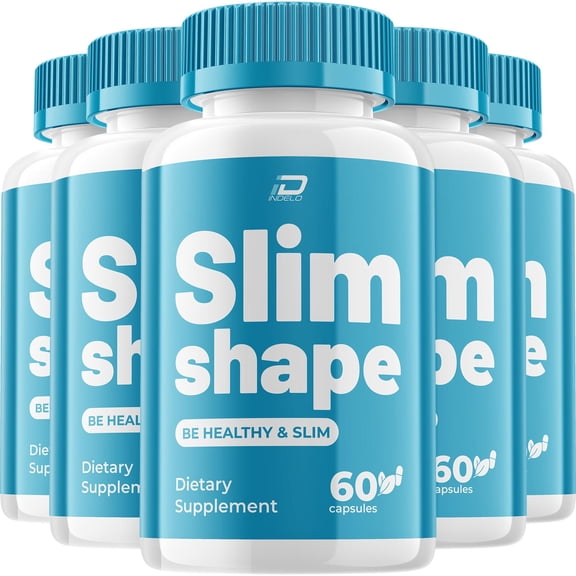 SlimShape Keto Capsules – SlimShape Pills Advanced Formula, Maximum Strength, 5 Pack, 300 Capsules