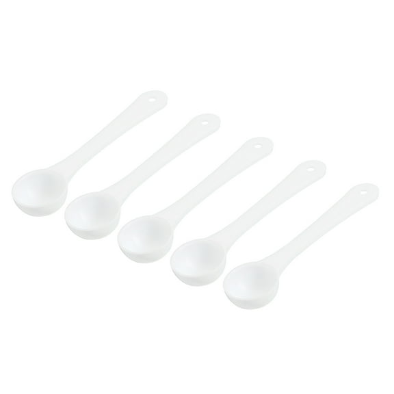 Uxcell 3.2" x 0.8" 1g Long Handle Plastic Measuring Spoons, 20Pcs Round Bottom