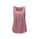 thumbnail image 1 of Playeras,Blusas y Tops,Ropa para Mujer Las mujeres camisetas sin mangas Verano doblado hueco cuello cuadrado sin mangas cola de golondrina chaleco camiseta mujer (B, L), 1 of 7