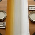 thumbnail image 5 of Table Runners 70 Inches Long Dress Scarves, Burnt Orange Beige Ombre Farmhouse Coffee/Dining/Kitchen Table Decor, Holiday Table Runner, Modern Abstract Art Texture 13x70 Inch, 5 of 9