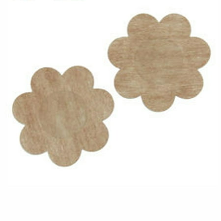 - NK HOME 20-40PCS Nipple Covers Pairs Adhesive Pasties Sticky Bra Petal Beige Tops Disposable