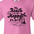 thumbnail image 4 of Inktastic The Beach is My Happy Place with Palm Trees Youth T-Shirt, 4 of 5