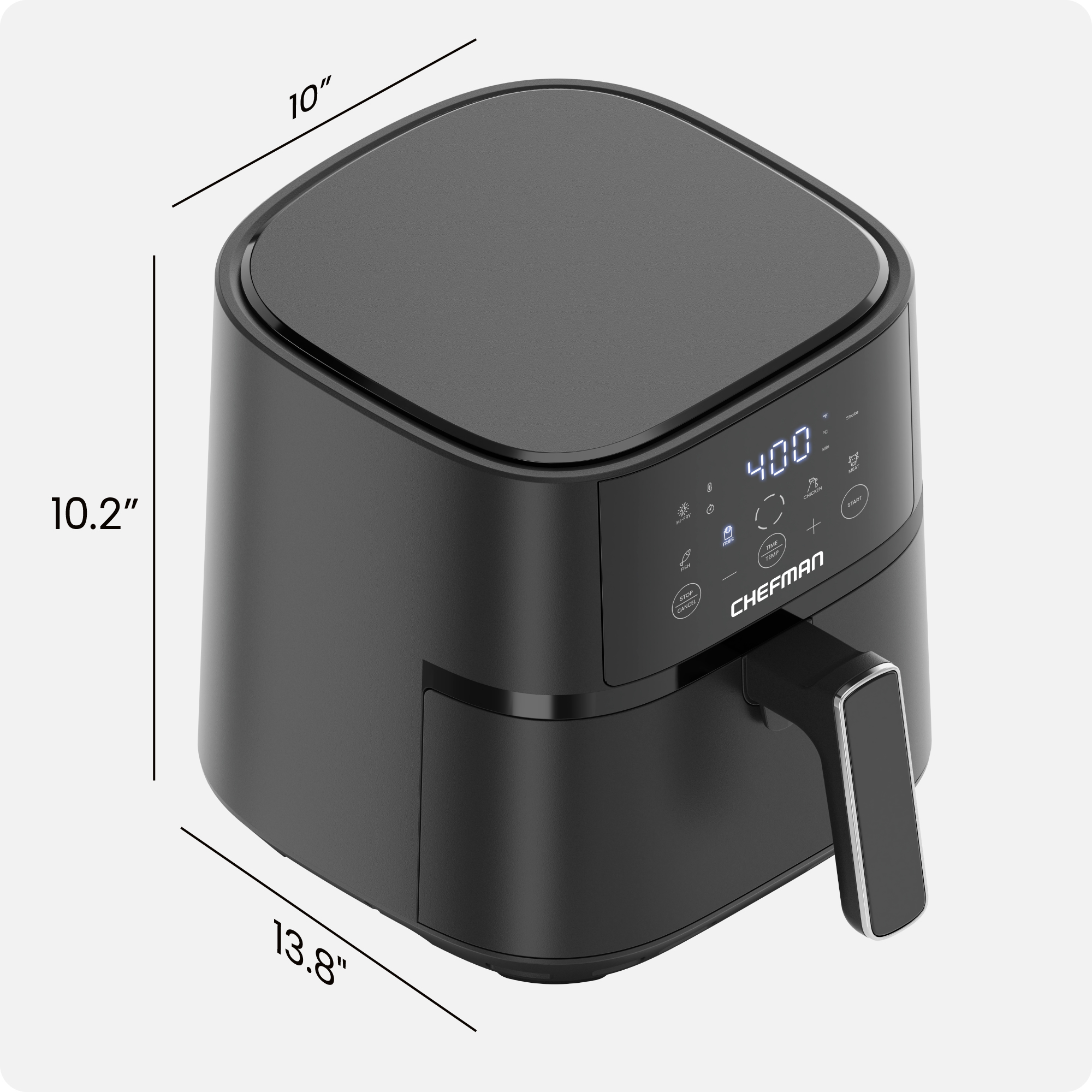 Chefman 4 Qt Compact Digital Air Fryer, Black photo 8