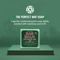 thumbnail image 2 of Bag Balm Moisturizing Bar Soap – Gentle Soap for Dry Skin with Lanolin – Hand & Body Cleansing Balm – Rosemary & Mint Scented Sensitive Skin Bar Soap – Natural Body Wash Bar – Made in The USA 3.9 oz, 2 of 4