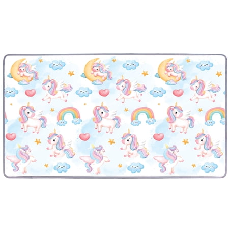 Costway Baby Crawling Mat 78" x 47" Playpen Mat with Adorable Patterns & Bright Colors Multi-color