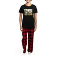 thumbnail image 4 of CafePress - Women's Dark Pajamas - Women's Short Sleeve Print T-Shirt and Pants Dark Cotton Pajama Set, 4 of 7