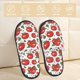 thumbnail image 2 of Fotbe Hand Drawn Tomatoes Pantuflas Peludas para Mujer con Estampado, Zapatillas de Peluche, Zapatos de Invierno para Casa, Uso Interior y Exterior-Medium, 2 of 8