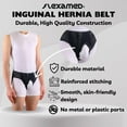 thumbnail image 6 of FlexaMed Double Sided Inguinal Hernia Groin Belt with Compression Pads Black Medium, 6 of 9