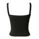 thumbnail image 5 of Camiseta elástica para mujer: sin mangas, tejido suave y transpirable, camiseta informal para combinar con otras prendas o hacer ejercicio. Tallas S/XL., 5 of 7