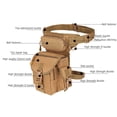 thumbnail image 3 of Bolsa de muslo militar ajustable para hombre, riñonera de utilidad para senderismo, cintura masculina, cadera, pierna de motocicleta, 3 of 6