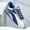 Gray Blue White, variant on [Retro Sneakers | Durable] Men's Retro Sneakers | Durable Comfortable Lace-up | Four-Season Casual Versatile Fresh College Style Sports Road Running Shoes