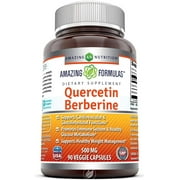 Amazing Formulas Quercetin Berberine - 250 mg of Berberine and 250 mg Quercetin , Pack of 2