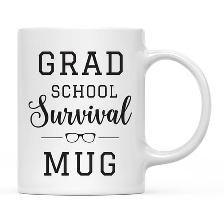 

Graduation Coffee Mug Gift Grad School Survival Mug 1-Pack Includes Gift Box Cups for Graduates School Students of Class of 2024 Grad Diploma Academic Degree Congratulations 11oz