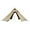 Brown, variant on Tipi Hot Tent with Fire Retardant Stove  for Flue Pipes, 3~4 Person, Lightweight, Teepee Tents for Family Team Outdoor Backpacking Camping Hiking