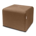 thumbnail image 3 of Jaxx Monroe Square Foam Ottoman with Stain Resistant Performance Fabric, Large (24 x 24 x 18), Earth Brown, 3 of 6