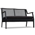 thumbnail image 2 of Real Flame Calvin Causeuse de Patio en Aluminium Noir, 2 of 6