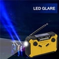 thumbnail image 2 of Radio Am/Fm Multifuncional Manivela De Mano Batería Recargable Con Energía Solar Pronóstico Del Tiempo Linterna Led Banco De Energía Alarma Sos Para Acampar Senderismo Emergencia Al Aire Libre Yuarrent EL013995-03, 2 of 6