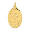 thumbnail image 1 of 24k Gold-plated Silver StChristopher Tennis Medal, 1 of 4