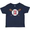 thumbnail image 3 of Inktastic First Birthday Weathered Baseball Design with Bats Boys or Girls Baby T-Shirt, 3 of 5