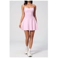 thumbnail image 5 of PISONIC Womens Tennis Dress, 2-in-1 Golf Workout Dress with Built-in Bra & Shorts Pockets, Athletic Dresses with Adjustable Strap, 5 of 7