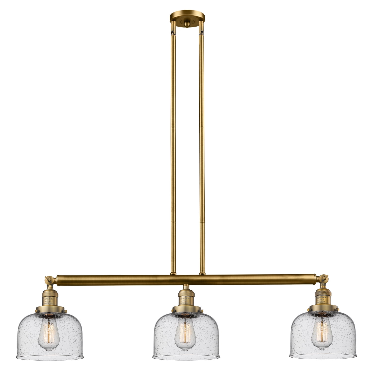 Innovations 13BBSG74 Three Light Island Pendant Franklin Restoration Brass