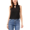 thumbnail image 1 of SAM AND JESS Womens Twist Neck Sleeveless Blouse Top, black, XL, 1 of 1