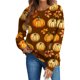 thumbnail image 1 of Ailaofu Womens Halloween Long Sleeve Sweatshirt Cute Trendy Graphic Pullover Top Casual Crewneck Holiday Clothes, 1 of 4