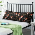 thumbnail image 2 of Boho Mushroom Body Pillow Cover - Soft & Breathable Fabric, Hidden Zipper, 20"x54", Vintage Mushroom Print - Perfect Gift for Side Sleepers, Cottagecore Decor & Pregnancy Support, 2 of 5