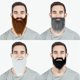 thumbnail image 2 of 4 barbas postizas, barba de Halloween, barba de Papá Noel, pelo largo blanco, barba negra, barba de fiesta, 2 of 4