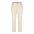 thumbnail image 3 of RYDCOT Men Casual Polyester Pants Classic Fit fashionable Straight Leg Pant Trousers with Buttons Pants Khaki L(L), 3 of 7