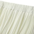thumbnail image 4 of Mrat Handkerchief Skirts Women's Fashion High Waist Pleated Solid Gauze Maxi Skirt Loose Long Skirt Activewear Skirts S-170 Beige One Size, 4 of 7