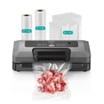 thumbnail image 1 of HiCOZY Vacuum Sealer for Food, Powerful Heat Food Sealer, Dry Moist 7-1 Multiple Automatic Modes, Easy-Lock Handle, Compact Design with 10 Vacuum Bag, 1 of 7