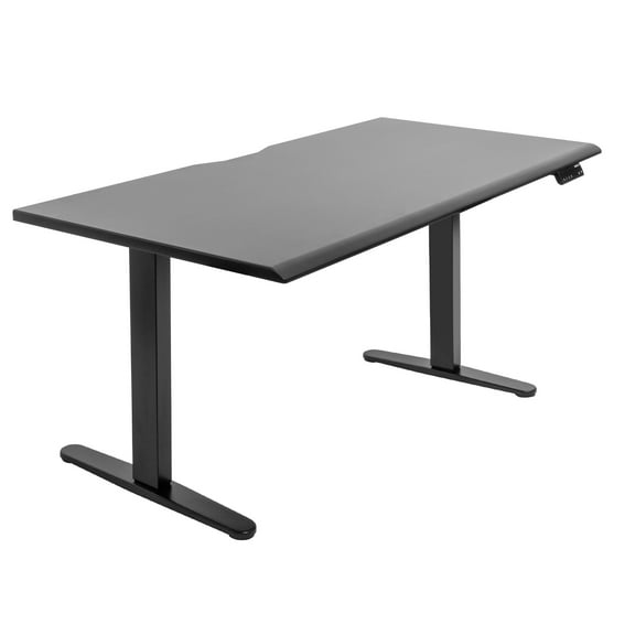 Dual Motor Electric Standing Desk with 60" Tabletop - Black Base