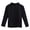 Black, variant on Girls/Boys Thermal Neck Long Sleeve Shirts, Soft Lined Half-Turtleneck Tops for Kids, Warm Base Layer Tees
