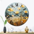thumbnail image 3 of Designart "Yellow Buttercups Buttercup pasture" Floral Oversized Wall Clock, 3 of 5