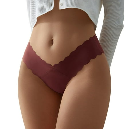 

ZRBYWB Women s Underwear High Waist Striped Tangas No Show Bikini Thongs Women Underwear Panties Cotton Thong Panties For Women