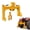 Yellow, variant on 3 Point Quick Hitch for Category 1 Tractors, Upgrade Versatile Adapter with 3000 Lbs Capacity, 2" Receiver & 5-Level Adjustable Bolt
