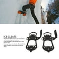 thumbnail image 3 of 1 Par De Tacos De Hielo, Tacos De Tracción Para Nieve, Crampones Para Zapatos Y Botas, Pinzas De Goma Antideslizantes De Acero Inoxidable, Pinchos Para Zapatos Para Hielo, Nieve,, 3 of 7