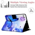thumbnail image 4 of iPad 9.7" 2018/2017 Case for iPad Air 2/ Air 1, Allytech Smart Card Slots Holder Stand PU Leather Drop Proof Case for iPad 6th Gen 2018/ 5th Gen 2017/ Air 2nd 1st Gen, Blue Butterfly, 4 of 6
