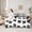 Black White, variant on Castle Fairy Kawaii Dogs 7 Pieces Bedding Comforter Set,Chic Flower Full Bedding Set Lightweight,Floral Animal Fitted Sheet Flat Sheet,Ultra Soft Cartoon Home Decor,Reversible