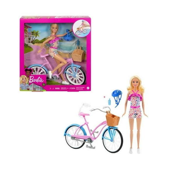 Set de Juego Barbie Bicicleta con Muñeca