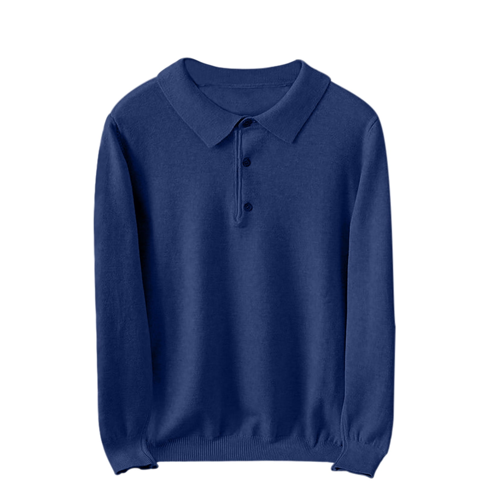 Men's Sweater, Knit Henley Neck Pullover, Slim Fit Casual Long