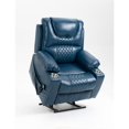 thumbnail image 6 of Sesslife Power Lift Recliner Chair with Massage and Heat for Elderly and Adults, Modern Electric Recliners with Side Pockets and Cup Holders for Living Room, Ergonomic Lounge Recliner Chair, Blue, 6 of 8