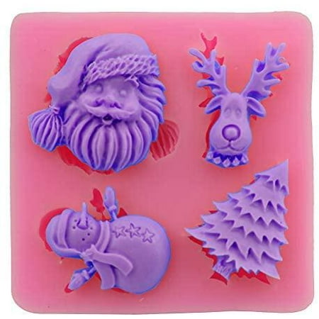 

1 Pack Santa Tree Snowman Reindeer Cake Mold Home Silicone Dessert Mold