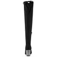 thumbnail image 2 of Unique Bargains Women's Rhinestone Block Heels Over Knee High Boots, 2 of 7