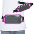 thumbnail image 4 of Riñonera deportiva ultraligera y moderna para aventuras al aire libre, impermeable, color rojo rosa, 4 of 8