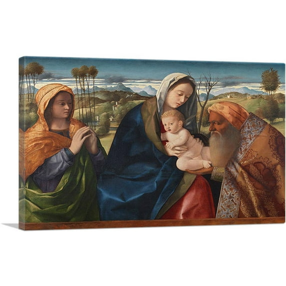 ARTCANVAS Now Release 1505 Canvas Art Print by Giovanni Bellini - Size: 18" x 12" (0.75" Deep)