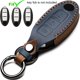 thumbnail image 2 of Zihafate Funda De Cuero Para Llave De Coche Compatible Con Control Remoto Sin Llave Nissan Para Nissan X-Trail Rogue Altima Quest Pathfinder Sentra Patrol Cima Fuga Armada Teana Murano, Etc. (A-Azul), 2 of 5