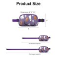 thumbnail image 4 of Purple Halloween Ghosts Skulls and Bats Cute Fanny Packs for Women,Travel Waterproof Crossbody Fanny Bags Waist Purse for Women Anti Theft Adjustable Strap for Running Travel Cycling, 4 of 4