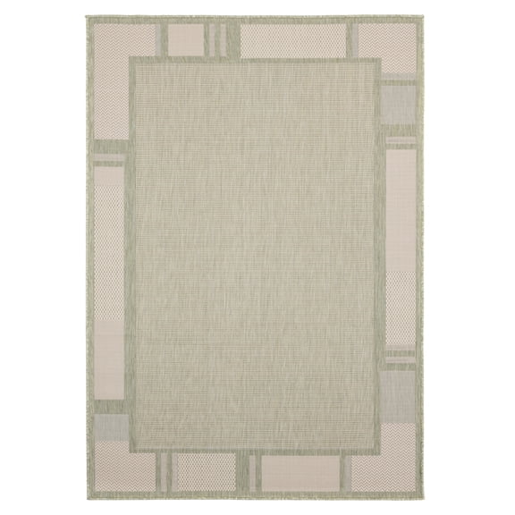 Designer Home Brooklyn Indoor/Outdoor Area Rug 3900 10845 Matira Green 7' 10" x 10' 6" Rectangle